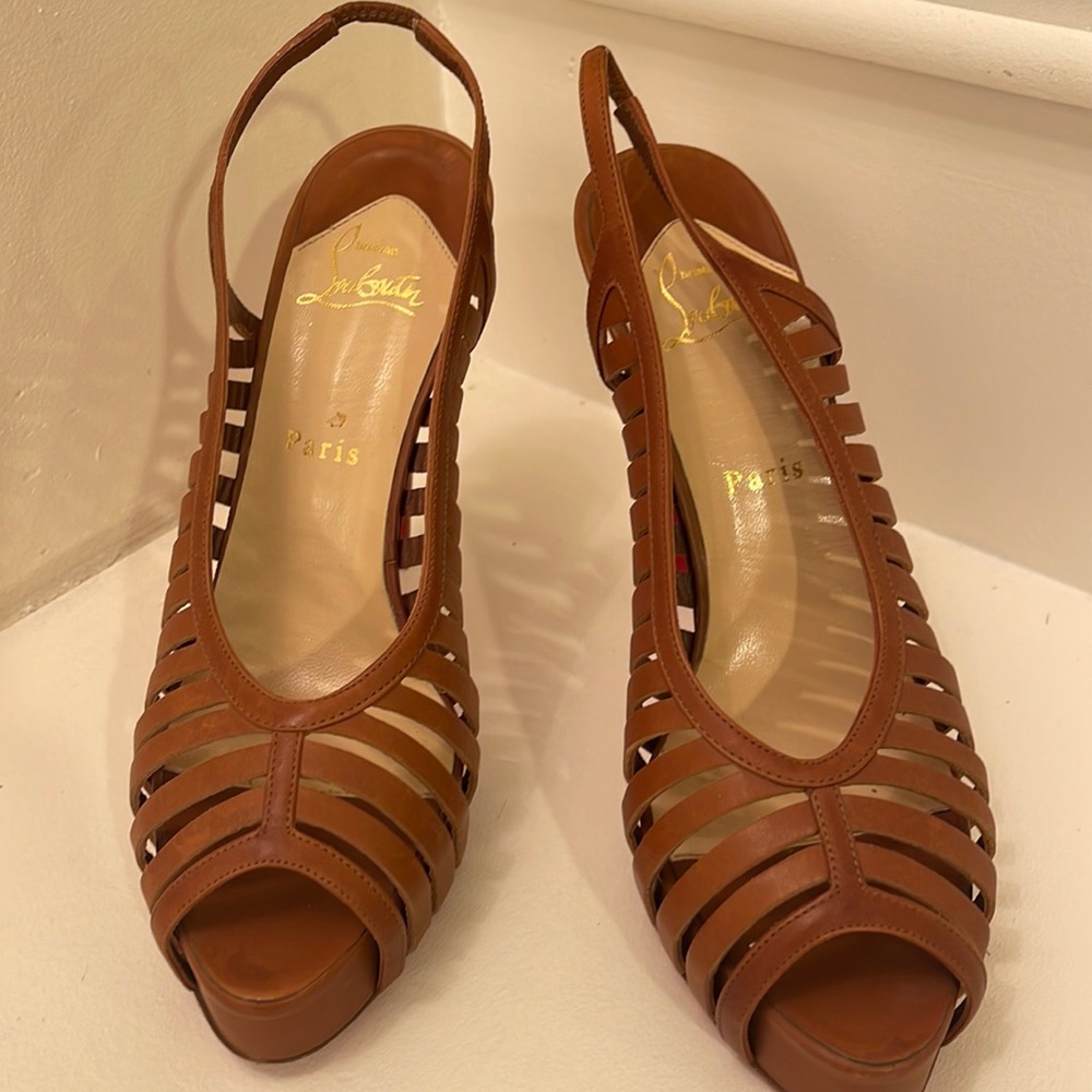 Christian Louboutin slingback heels
